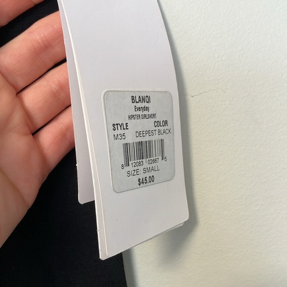 NWT BLANQI Maternity High Waist Black Athletic Shorts - Picture 3 of 5